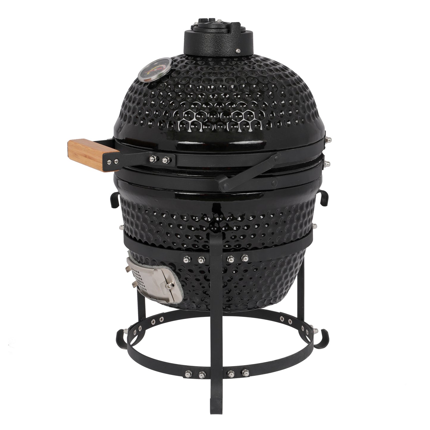 13in Round Ceramic Charcoal Grill Black - Barbecue tools - Quality Life