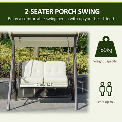 2-Seat Outdoor Porch Swing - Decoration - Quality Life