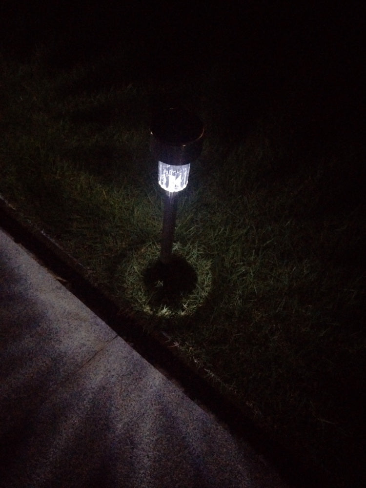 10pcs 5W High Brightness Solar Power LED Lawn Lamps with Lampshades White & Silver 0e7rxg-c0