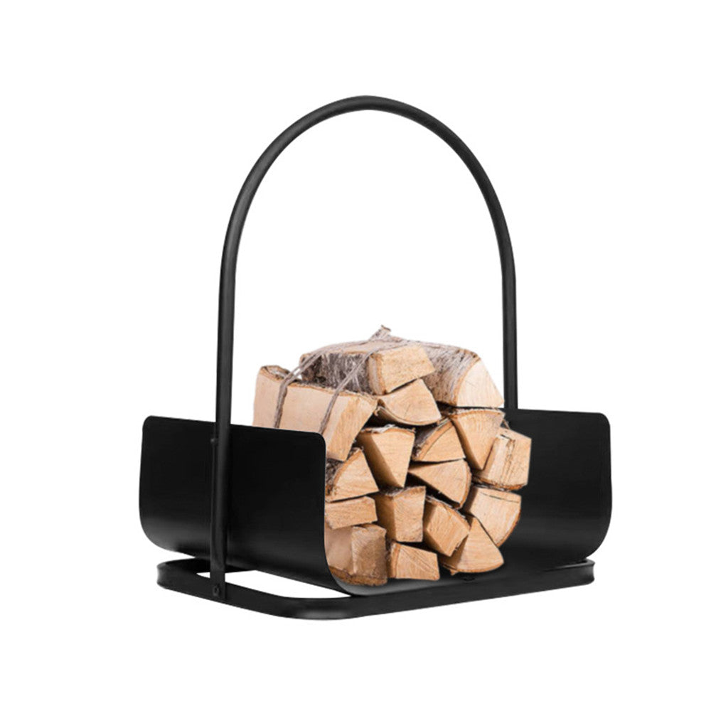 Portable Fireplace Log Holder, Black 0e7rxg-c0