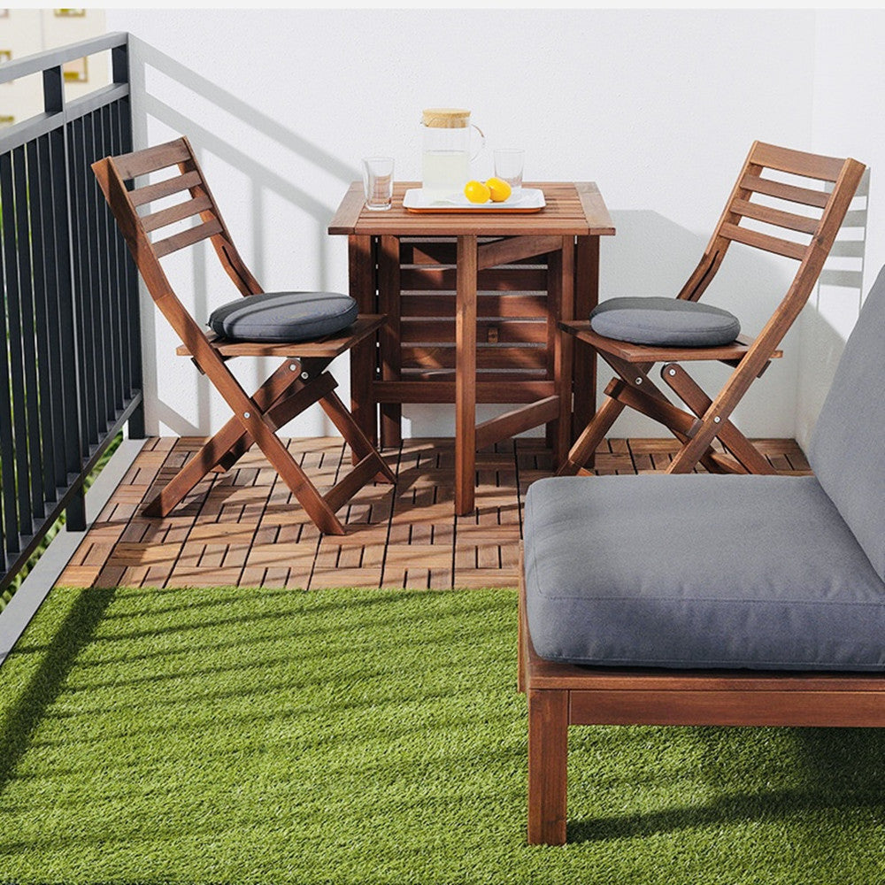 Artificial Realistic Grass Tiles, Grass Interlocking Synthetic Thick Turf Flooring，8Pcs 12"Lx12"W 0e7rxg-c0