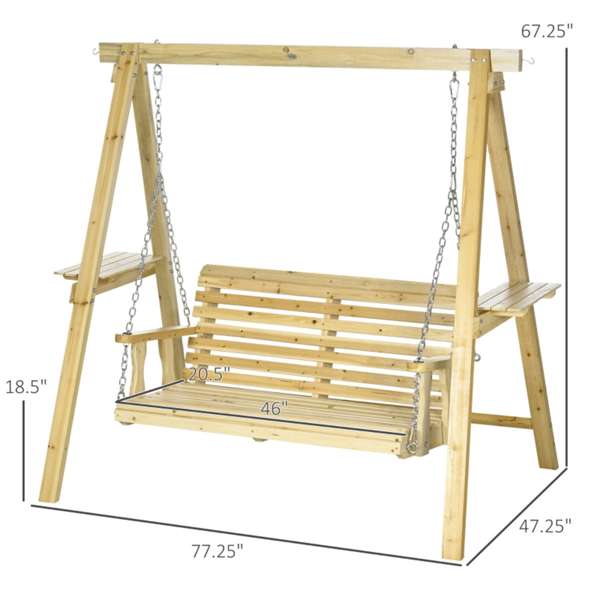 2-Seat Outdoor Porch Swing 0e7rxg-c0