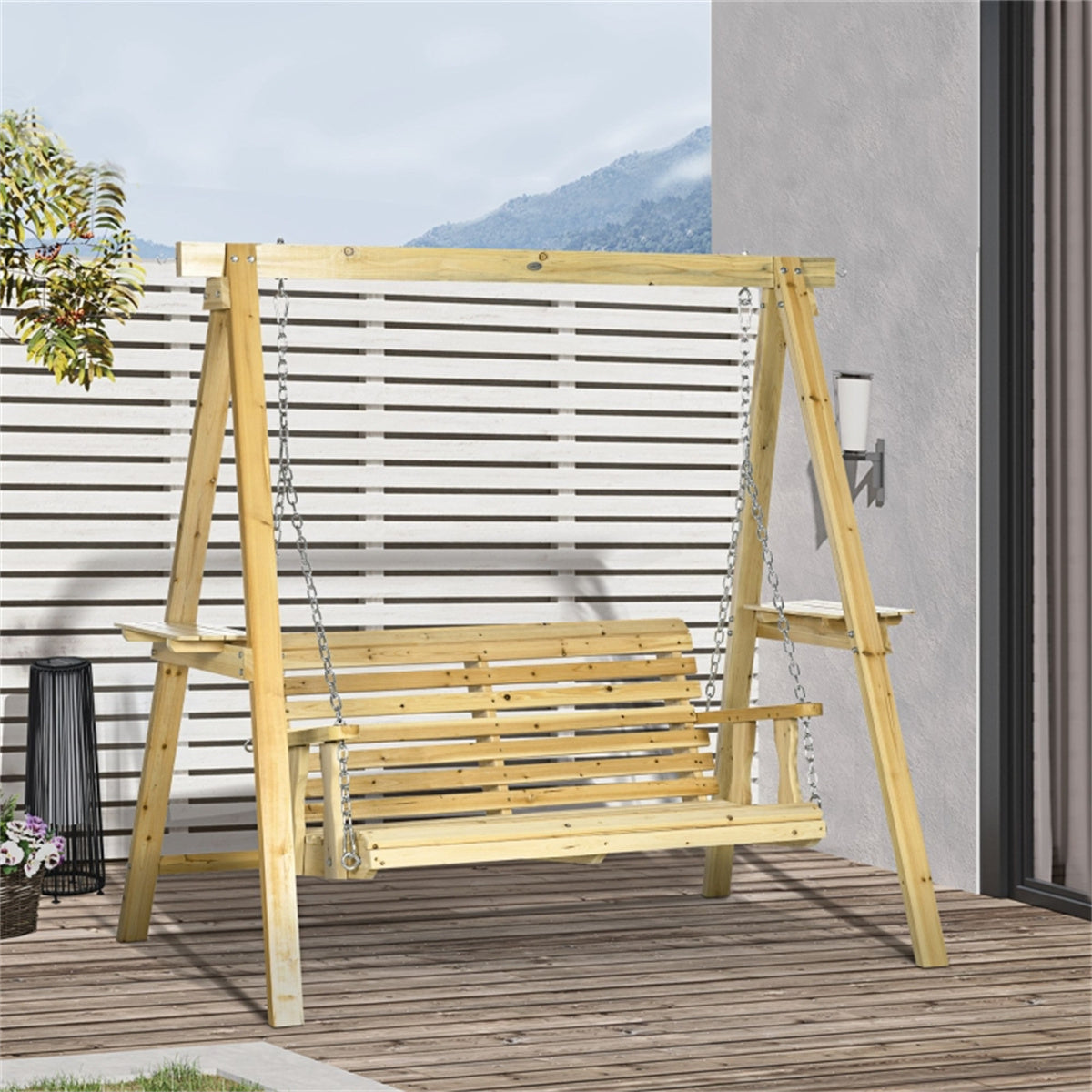 2-Seat Outdoor Porch Swing 0e7rxg-c0