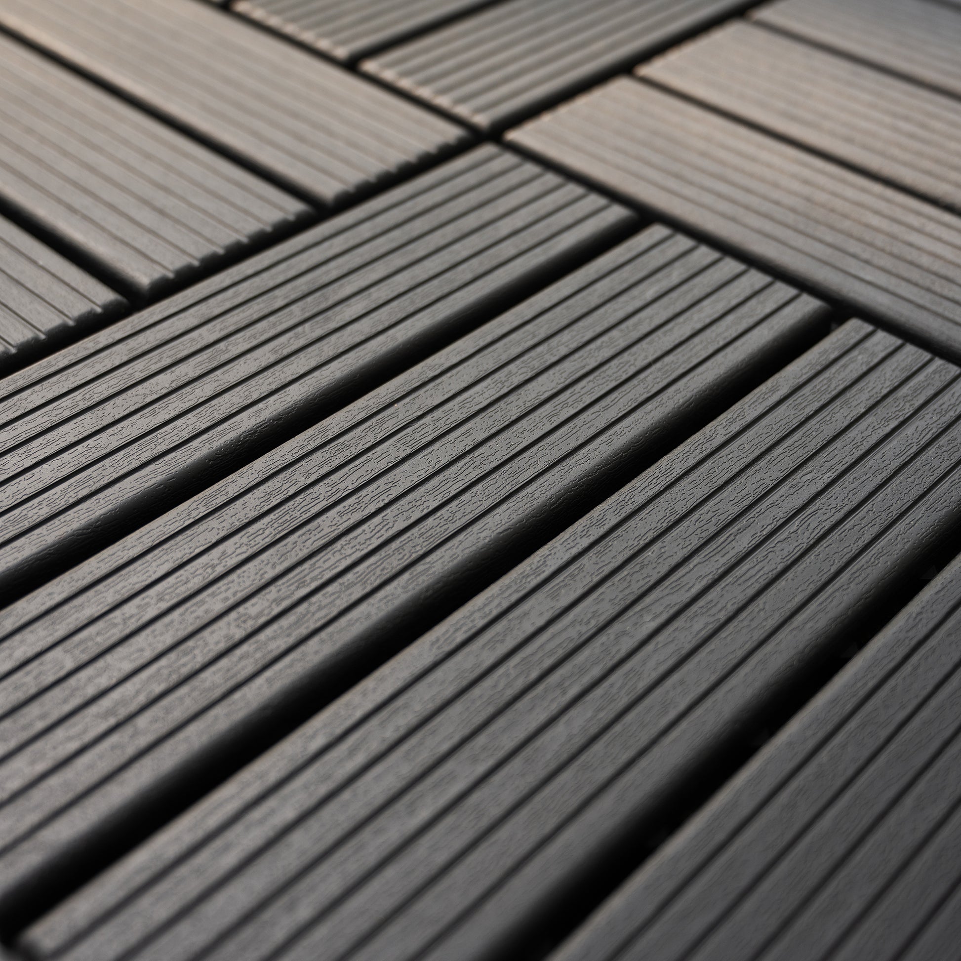 Plastic Interlocking Deck Tiles,44 Pack Patio Deck Tiles,12"x12" Square Waterproof Outdoor All Weather Use, Patio Decking Tiles for Poolside Balcony Backyard, Grey 0e7rxg-c0