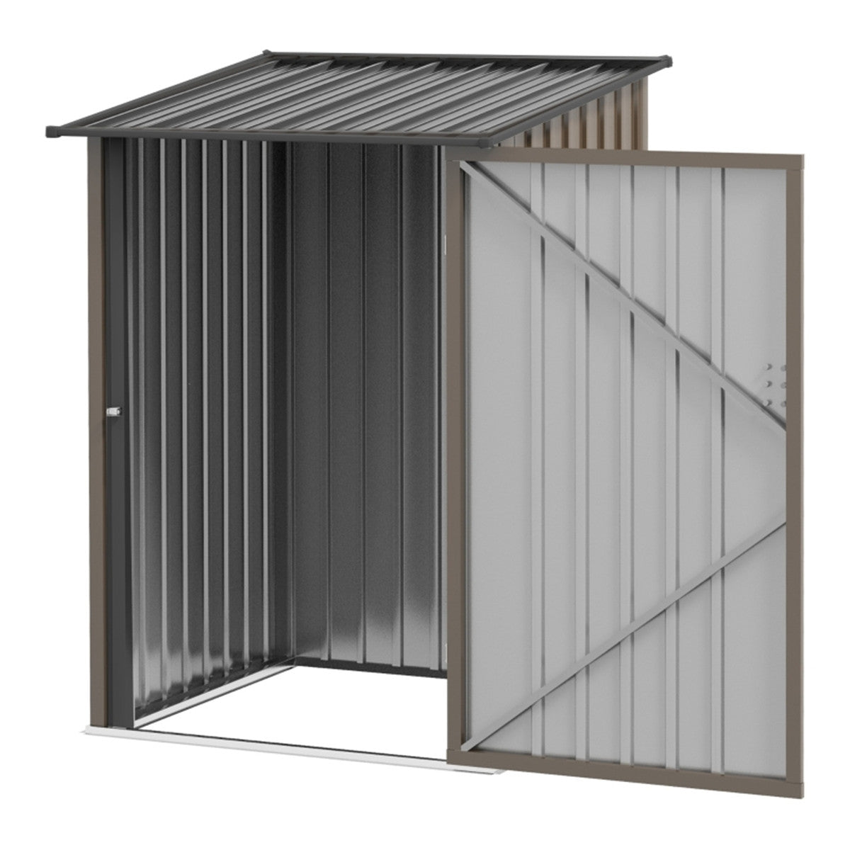 Garden Storage Shed /Galvanized Steel Tool House  -AS ( Amazon Shipping)（Prohibited by WalMart） 0e7rxg-c0