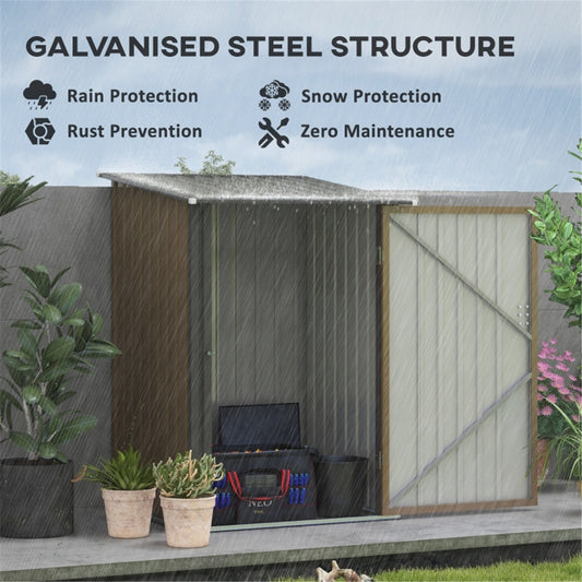 Garden Storage Shed /Galvanized Steel Tool House  -AS ( Amazon Shipping)（Prohibited by WalMart） 0e7rxg-c0