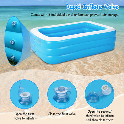 Inflatable Swimming Pools Inflatable Lounge Pool for Kids Baby Adult Inflatable Water Ball Pool for Outdoor Garden Backyard Summer Water Party 103*69*24in（No shipments on weekends） 0e7rxg-c0