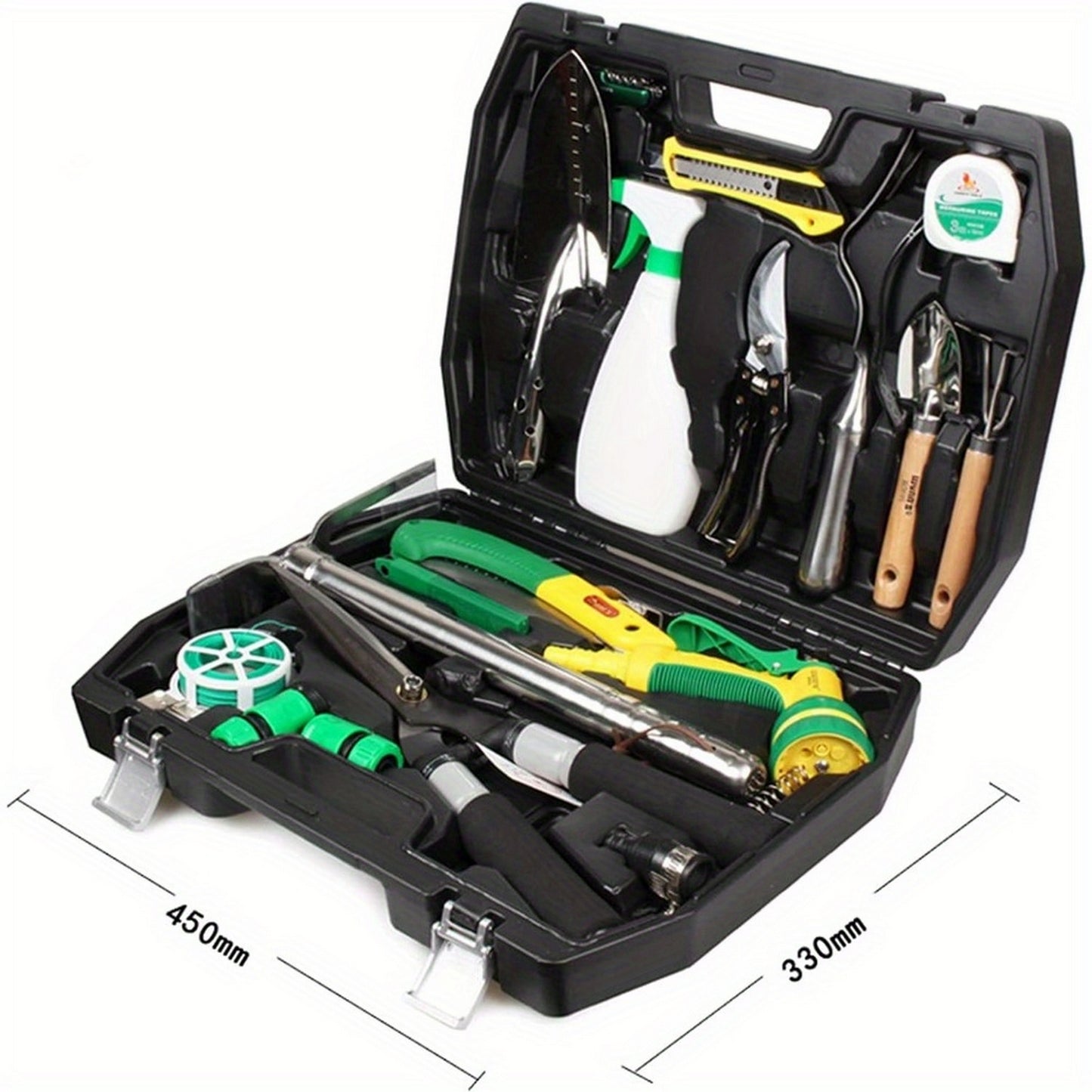 Garden Tools Set,18 Piecegarden Tools For Gardening,garden Tools For Digging, Gardening Hand Tools Set With Carrying Case, Ergonomic Very Suitable For Pruning,Very Suitable For Pruning,Digging,Weeding 0e7rxg-c0