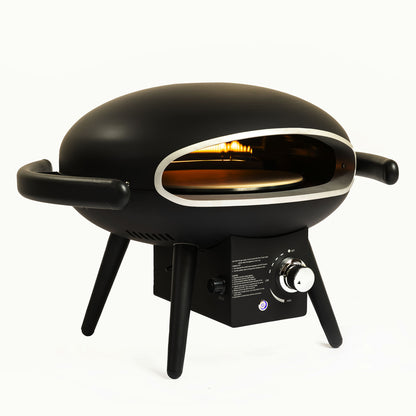 Gas Pizza Oven, Propane Outdoor Pizza Oven, Portable Pizza Oven For 12 Inch Pizzas, With Gas Hose & Regulator 0e7rxg-c0