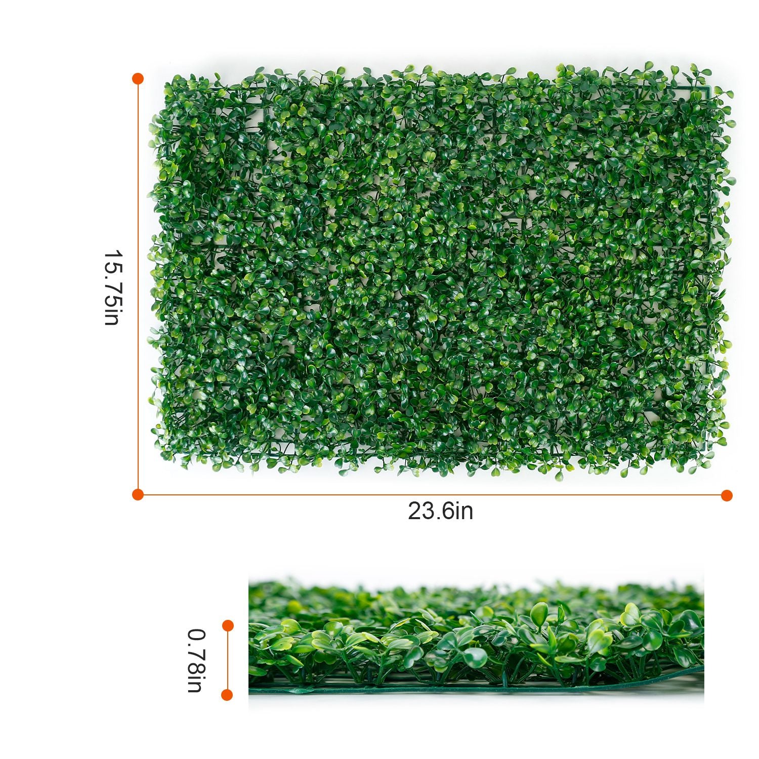 12Pcs 23.6x15.75in Artificial Boxwood Topiary Hedge Plant Grass Backdrop Fence Privacy Screen Grass Wall Decoration For Balcony Garden Fence--(No shipments on weekends) 0e7rxg-c0