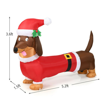 5 Feet Christmas decoration Inflatable Christmas Dog   ﻿ 0e7rxg-c0