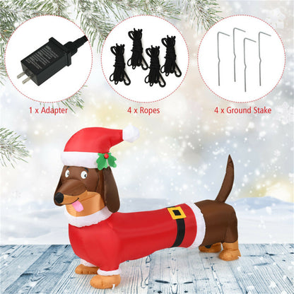 5 Feet Christmas decoration Inflatable Christmas Dog   ﻿ 0e7rxg-c0