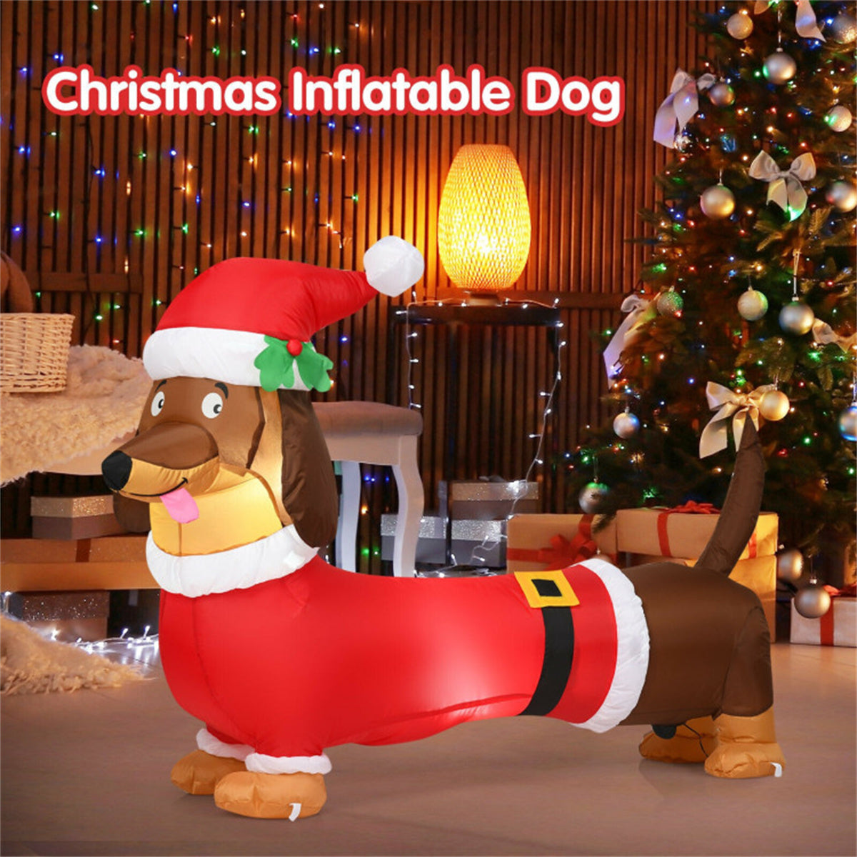 5 Feet Christmas decoration Inflatable Christmas Dog   ﻿ 0e7rxg-c0