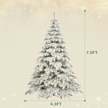 7.5ft Artificial Christmas Tree with 400 LED Lights and 1050 Bendable Branches, Christmas Tree Holiday Decoration, Creative Decorated Trees, Xmas Tree Christmas Decorations 0e7rxg-c0