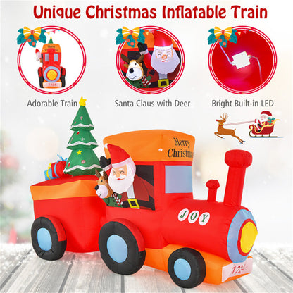 8.6 feet Christmas inflatable train Christmas decorations 0e7rxg-c0