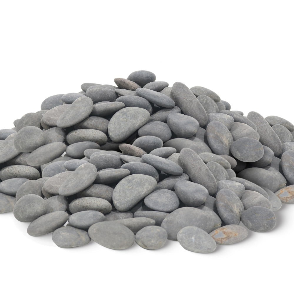 18 LB Mexican Beach Pebbles, 1-2 Inch Decorative River Rocks for Landscaping Garden Paving Plant Rocks Crafting Walkways Backyard, Decorative Stone and Natural Unpolished Bulk Rocks, Grey 0e7rxg-c0