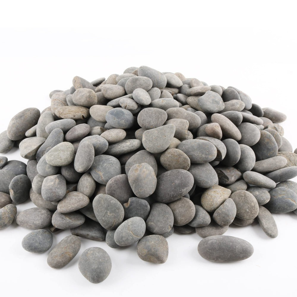 18 LB Mexican Beach Pebbles, 1-2 Inch Decorative River Rocks for Landscaping Garden Paving Plant Rocks Crafting Walkways Backyard, Decorative Stone and Natural Unpolished Bulk Rocks, Grey 0e7rxg-c0