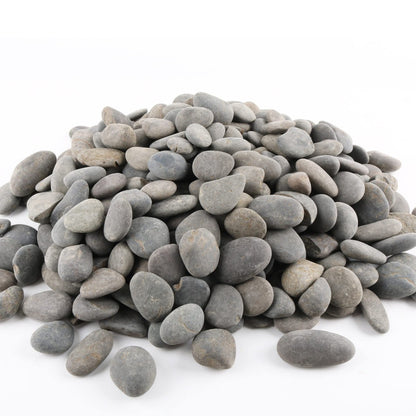 18 LB Mexican Beach Pebbles, 1-2 Inch Decorative River Rocks for Landscaping Garden Paving Plant Rocks Crafting Walkways Backyard, Decorative Stone and Natural Unpolished Bulk Rocks, Grey 0e7rxg-c0