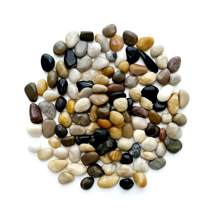 18 lbs Decorative Garden Stone Outdoor Landscaping, Walkways, Yard, 1-3 inch Large Polished River Rocks for Plants Pots, Vases, Crafts 0e7rxg-c0