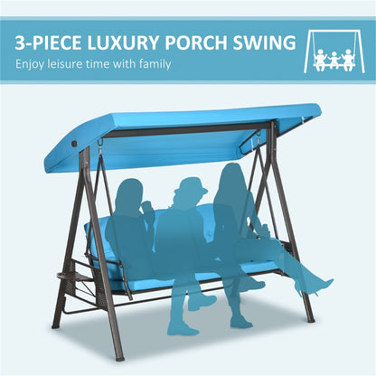 3-Seat Outdoor Porch Swing - Decoration - Quality Life