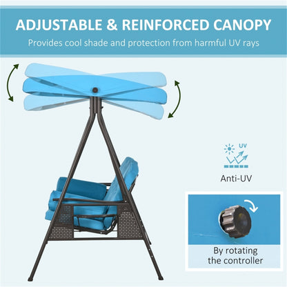 3-Seat Outdoor Porch Swing - Decoration - Quality Life