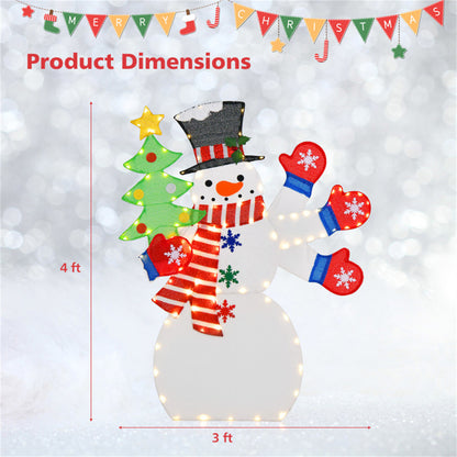 4FT Christmas Snowman Decoration - Decoration - Quality Life