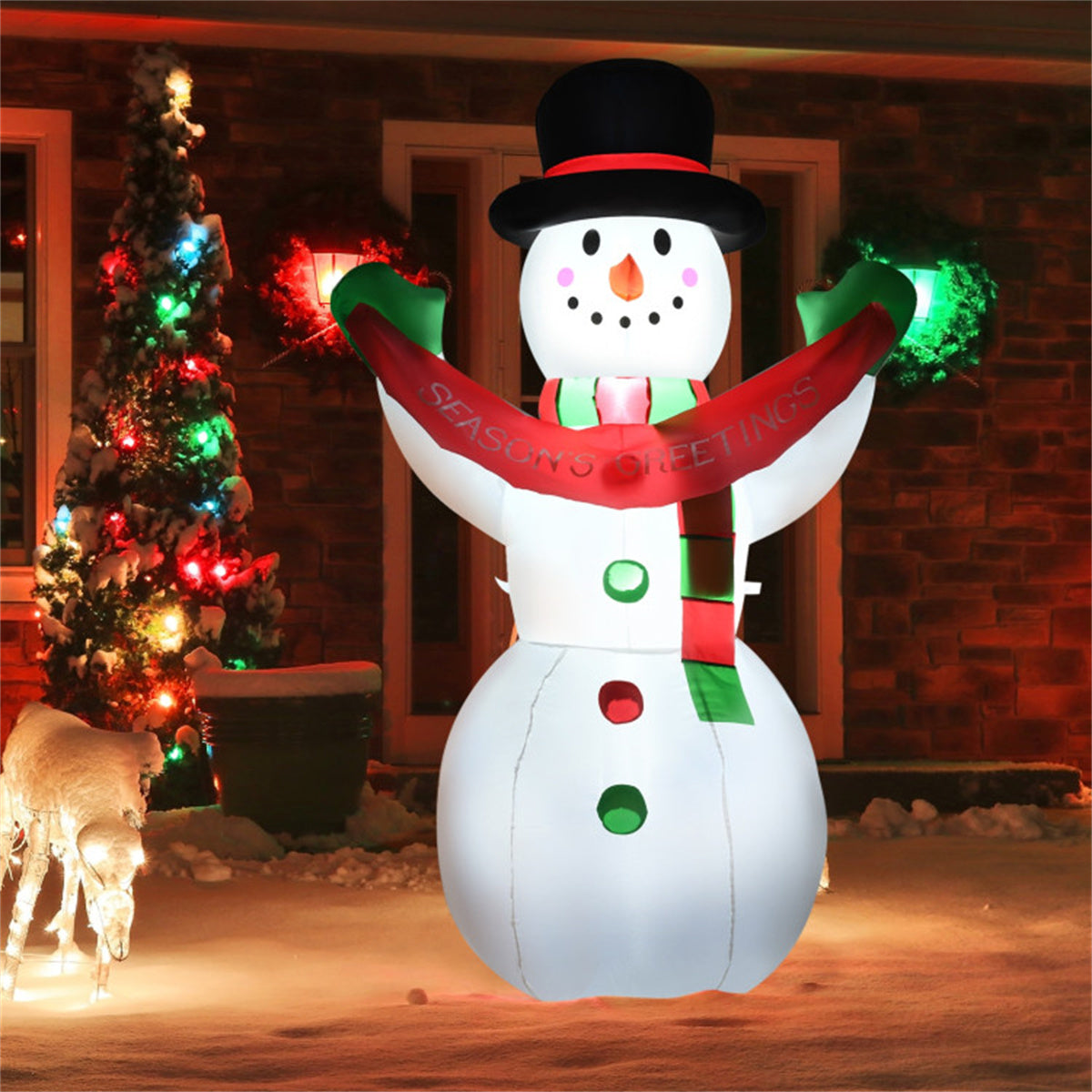 6 Feet Christmas Decoration Inflatable Christmas Snowman - Decoration - Quality Life