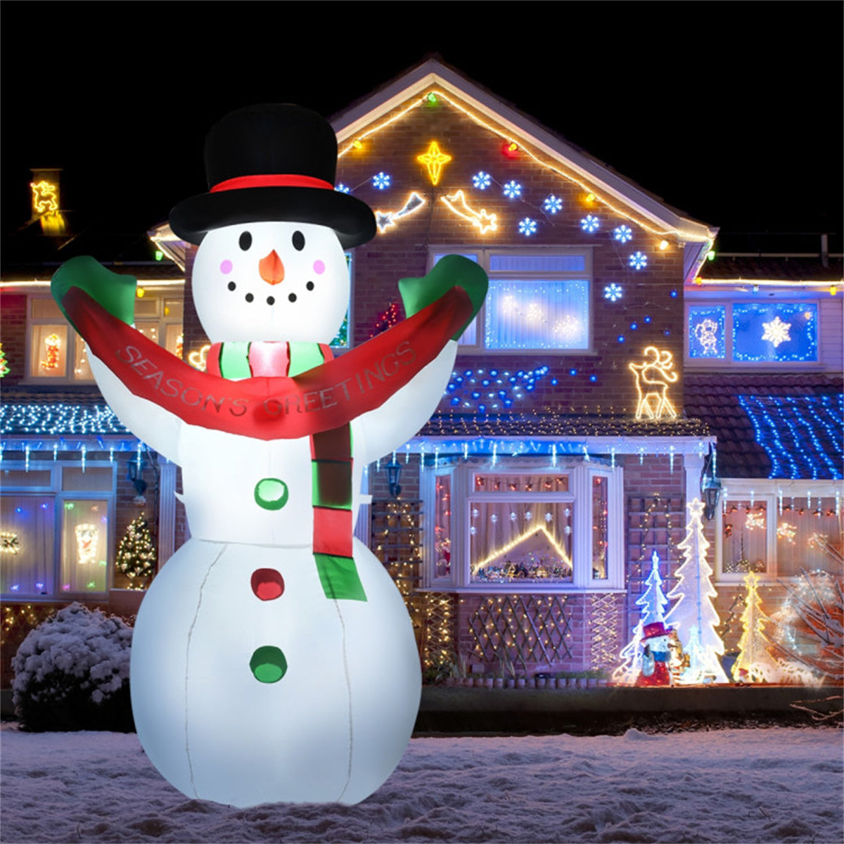 6 Feet Christmas Decoration Inflatable Christmas Snowman - Decoration - Quality Life