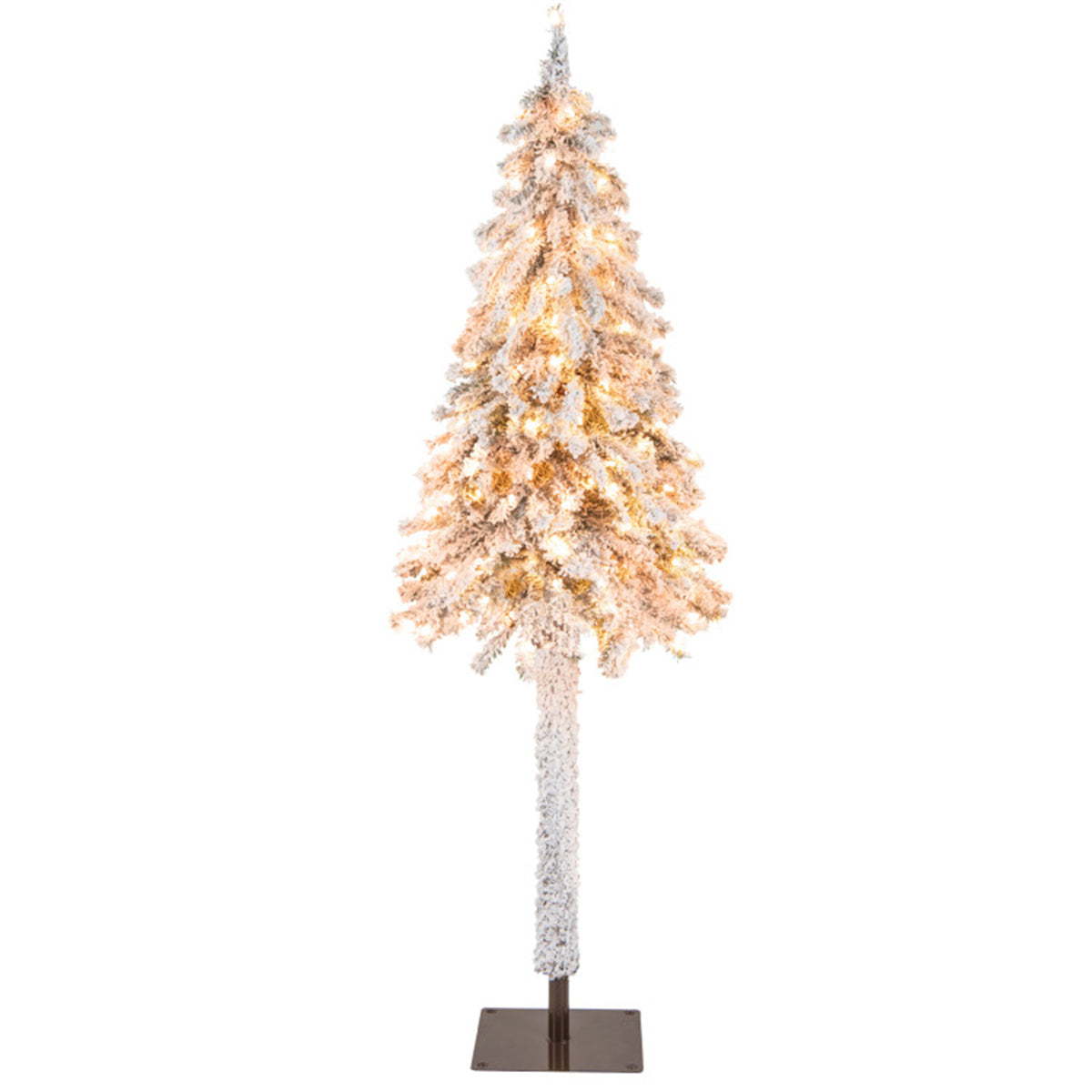 6 Feet Christmas Tree Snow Flocked Xmas Decor - Decoration - Quality Life