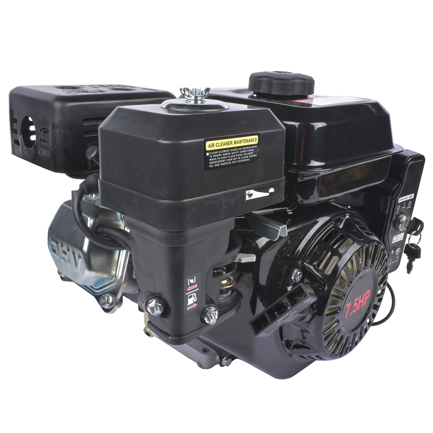 7.5HP Electric Start Horizontal Engine 4-Stroke 212CC Go Kart Gas Engine Motor - Decoration - Quality Life