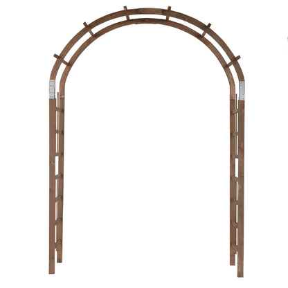 7ft Garden Arch Dark Brown - Decoration - Quality Life