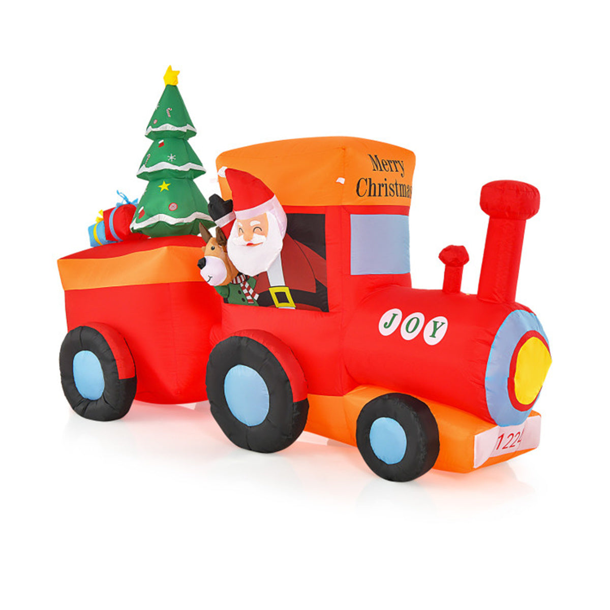 8.6 feet Christmas inflatable train Christmas decorations - Decoration - Quality Life