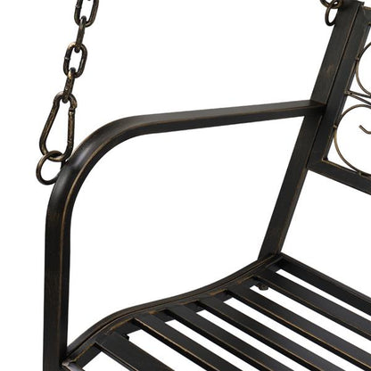 Flat Tube Double Swing Chair Back Thin Line Bronze Brush Color（No include swing frame） 0e7rxg-c0