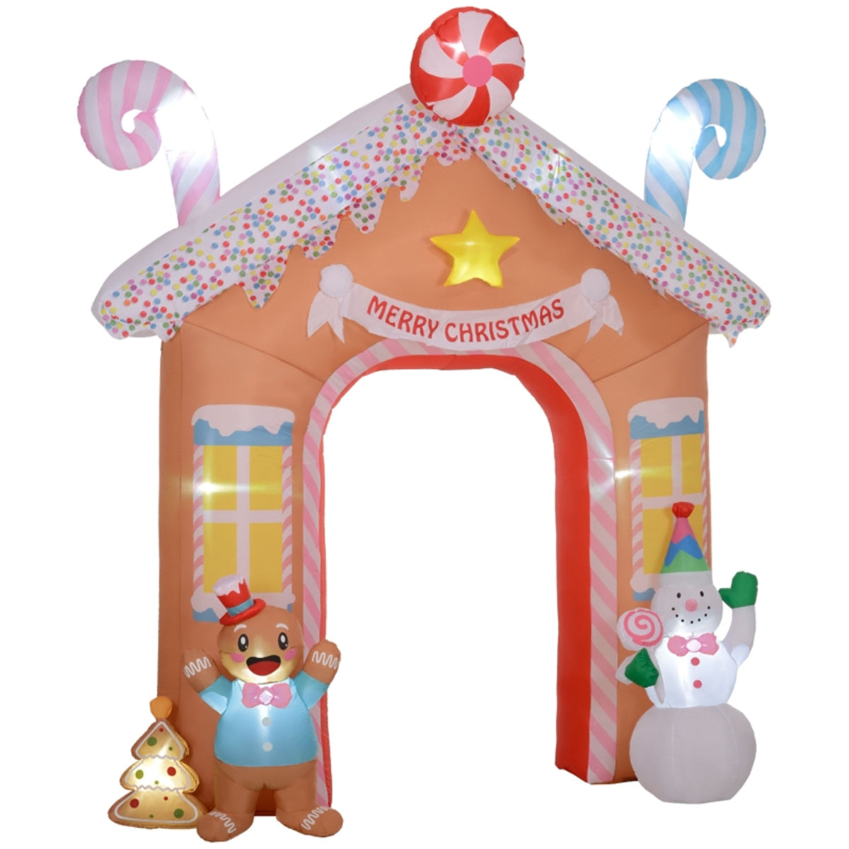 Christmas Inflatable Gingerbread House Archway - Decoration - Quality Life