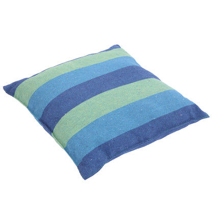 Distinctive Cotton Canvas Hanging Rope Chair with Pillows Blue - Decoration - Quality Life