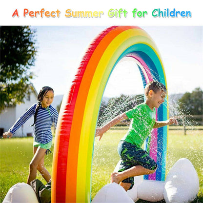 Inflatable rainbow spray water park toy - Decoration - Quality Life