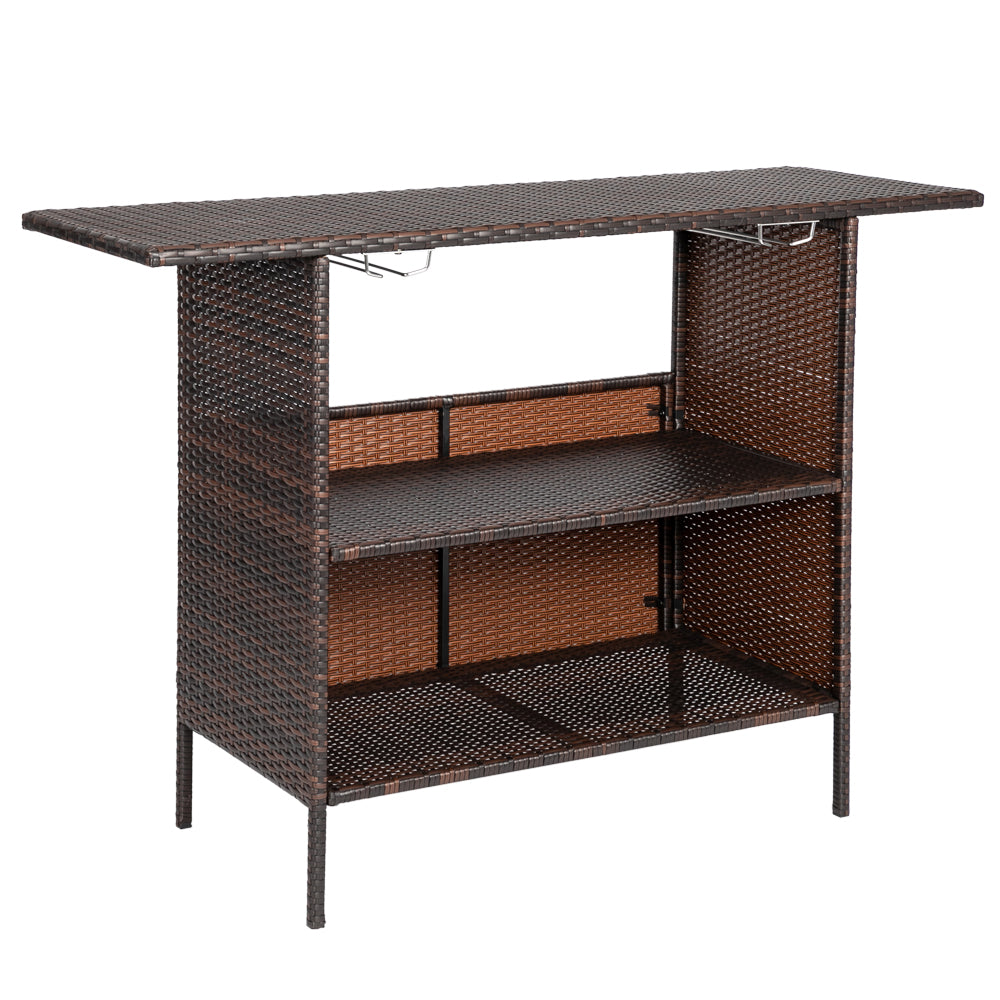 Modern Stylish And Beautiful Bar Table Brown Gradient - Furniture - Quality Life