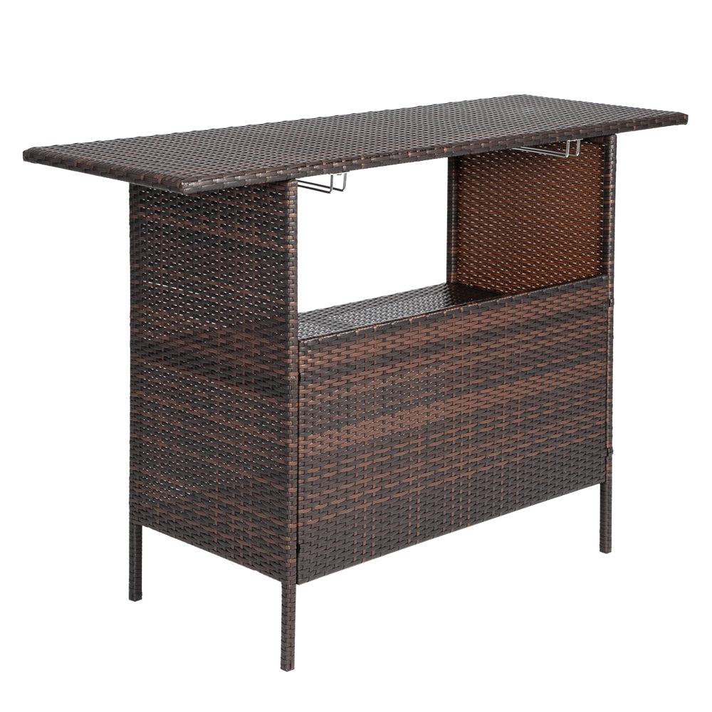 Modern Stylish And Beautiful Bar Table Brown Gradient - Furniture - Quality Life