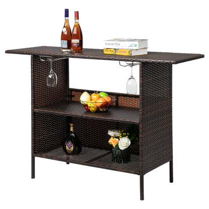 Modern Stylish And Beautiful Bar Table Brown Gradient - Furniture - Quality Life