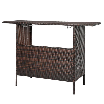 Modern Stylish And Beautiful Bar Table Brown Gradient - Furniture - Quality Life