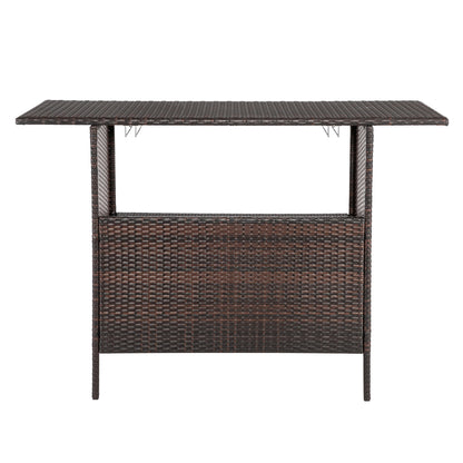 Modern Stylish And Beautiful Bar Table Brown Gradient - Furniture - Quality Life