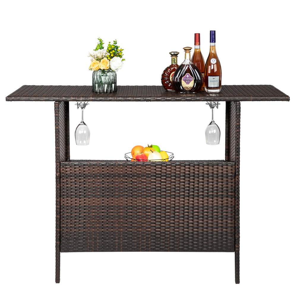 Modern Stylish And Beautiful Bar Table Brown Gradient - Furniture - Quality Life