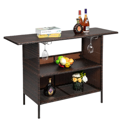 Modern Stylish And Beautiful Bar Table Brown Gradient - Furniture - Quality Life