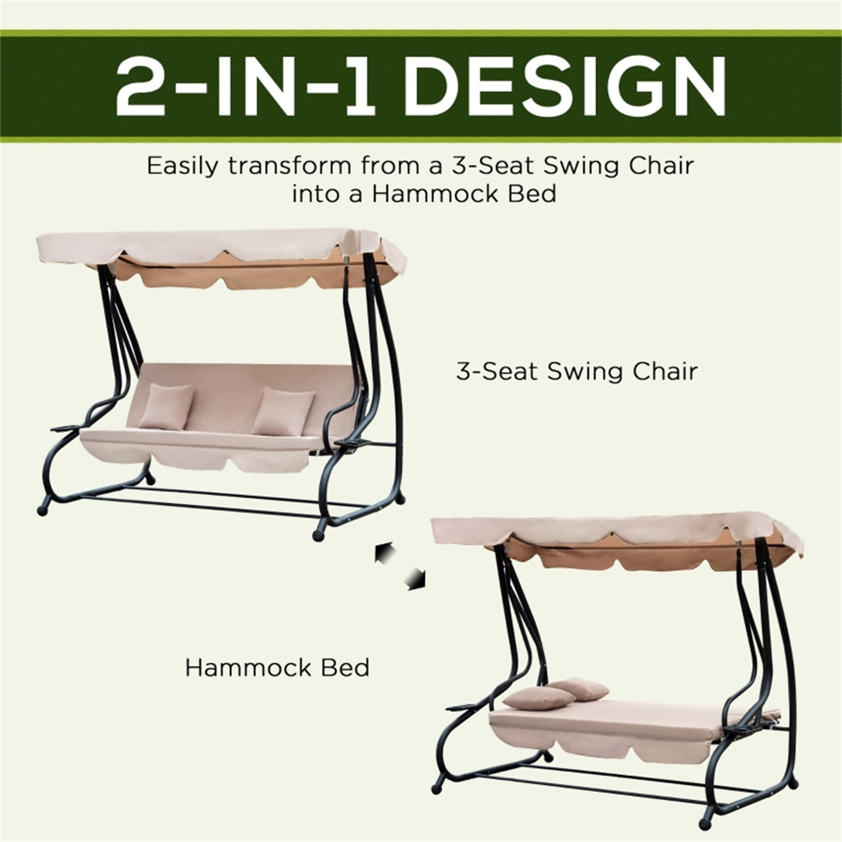 Outdoor Patio Swing Chair - Decoration - Quality Life