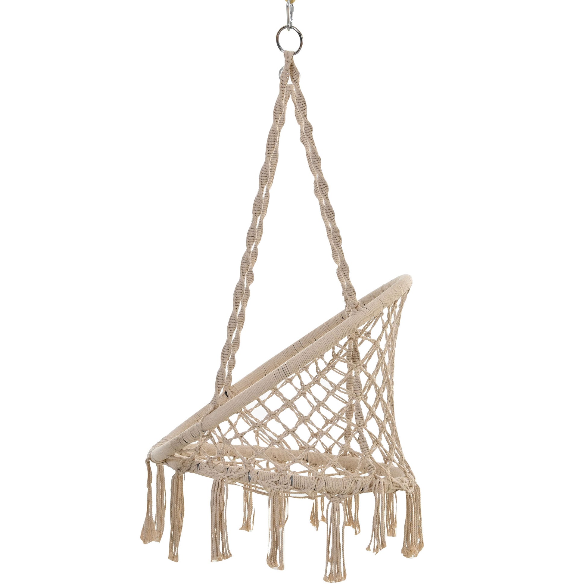 Swing Chair Handmade Macrame Swing Hammock Chair with Stand - Decoration - Quality Life